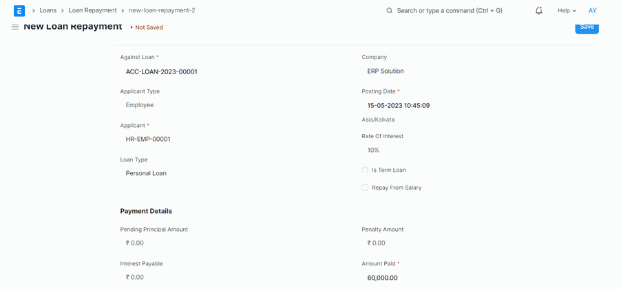 Loan Management with ERPNext Loan Repayment