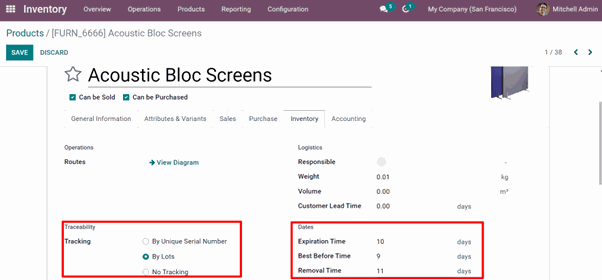 POS lot Selection Odoo Module: Configuration