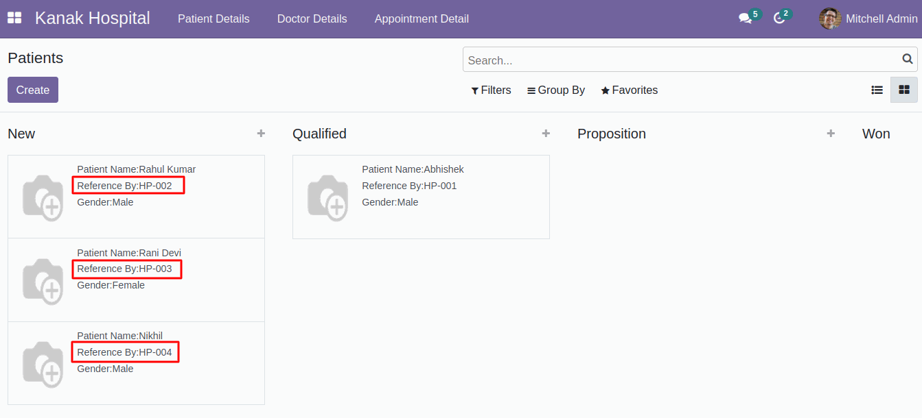 Default Order : Odoo Kanban View