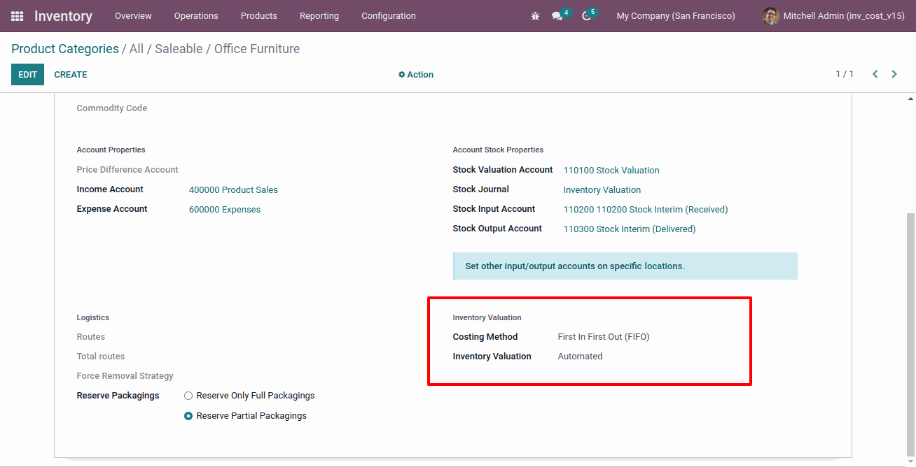 Landed Cost : Product Categories