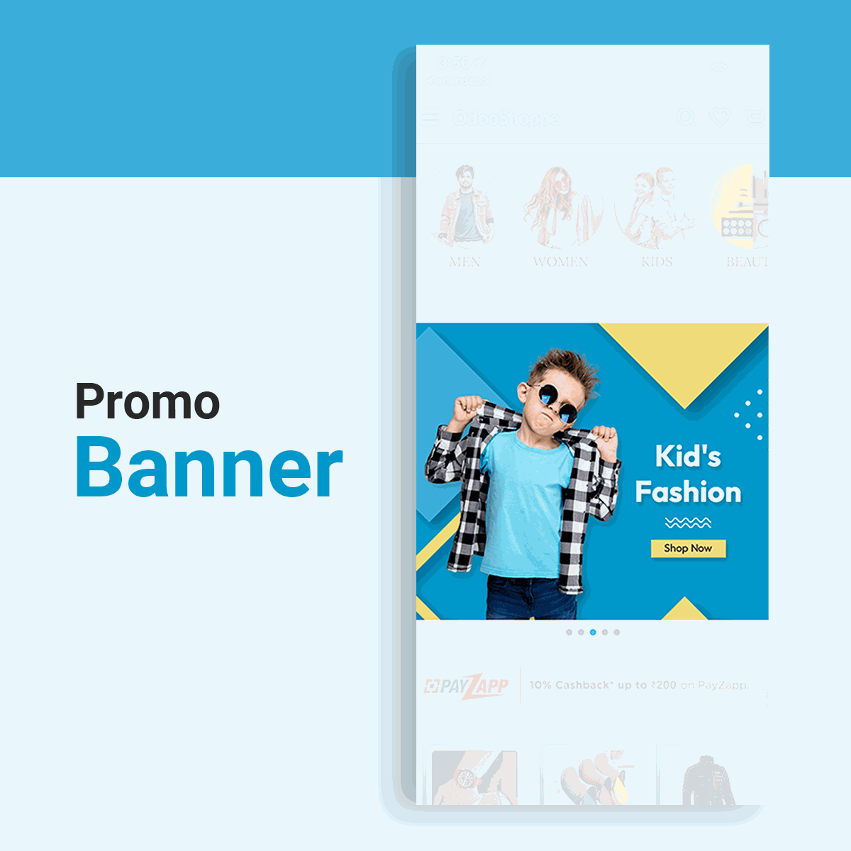 OdooShoppe - Mobile App For Ecommerce Business Promo Banner