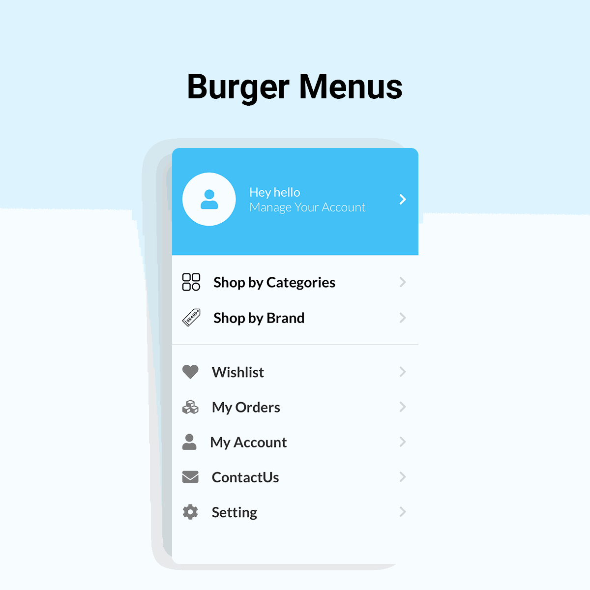 OdooShoppe - Mobile App For Ecommerce Business Burger Menus