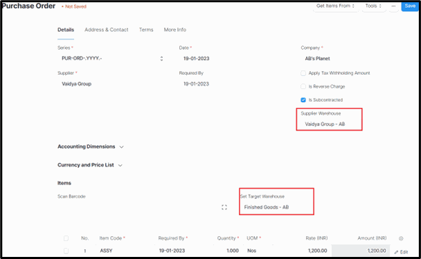 How can you manage Subcontracting with ERPNext