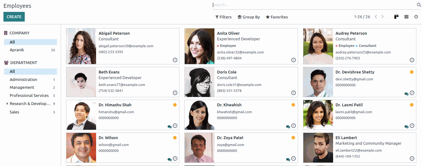 Odoo for Healthcare Management Workforce Management and Staffing