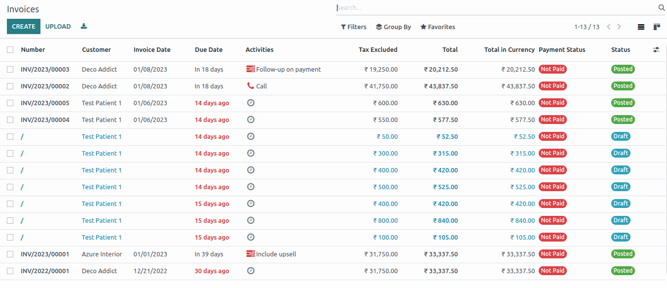 Accounting and Invoicing