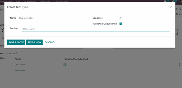 Create a Product Tab in odoo