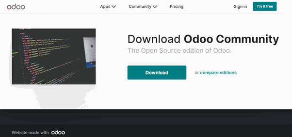 Download odoo community