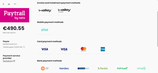 Paytrail Payment Acquirer Odoo Module How To Use Paytrail Payment Acquirer In Odoo