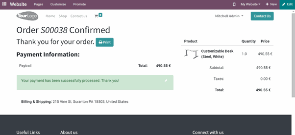 Paytrail Payment Acquirer Odoo Module How To Use Paytrail Payment Acquirer In Odoo
