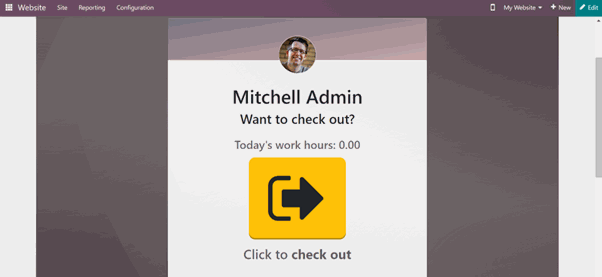Portal Employee Attendance Module In Odoo pop-ups