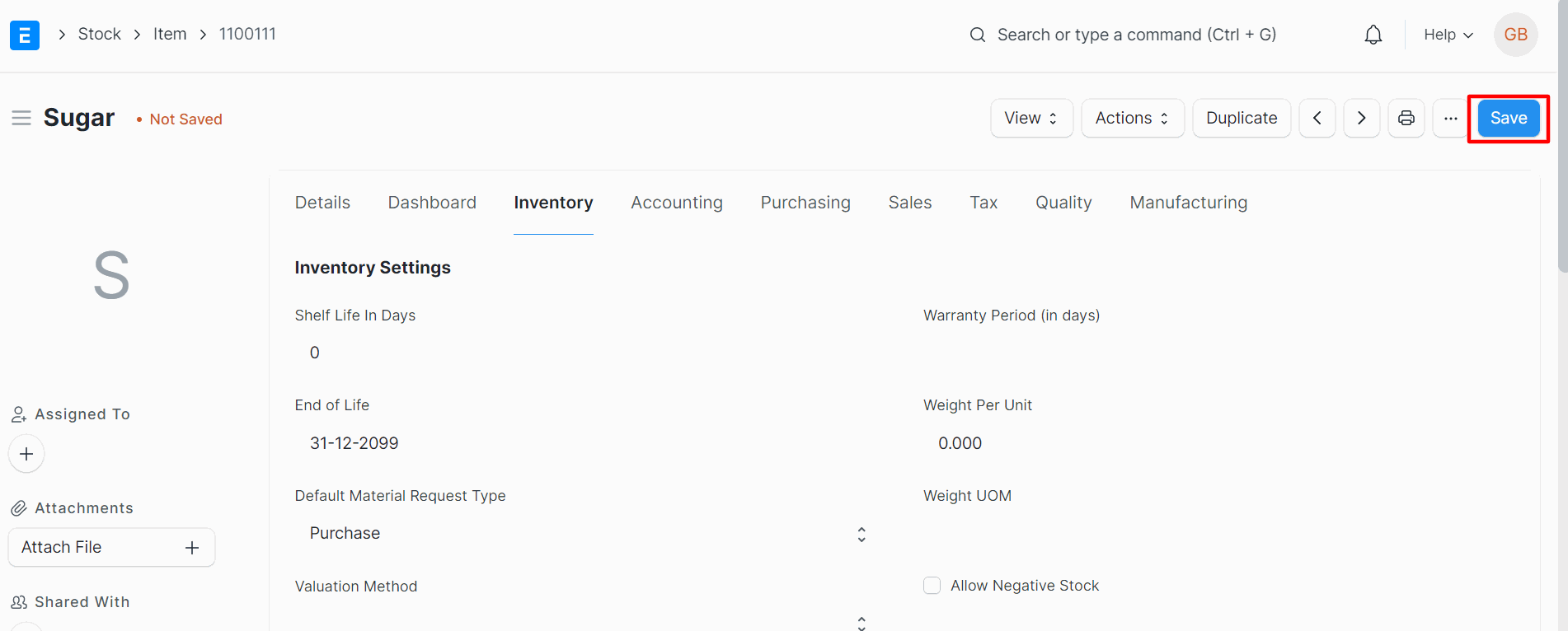 Manage Multiple UoM's For A Product With ERPNext Save