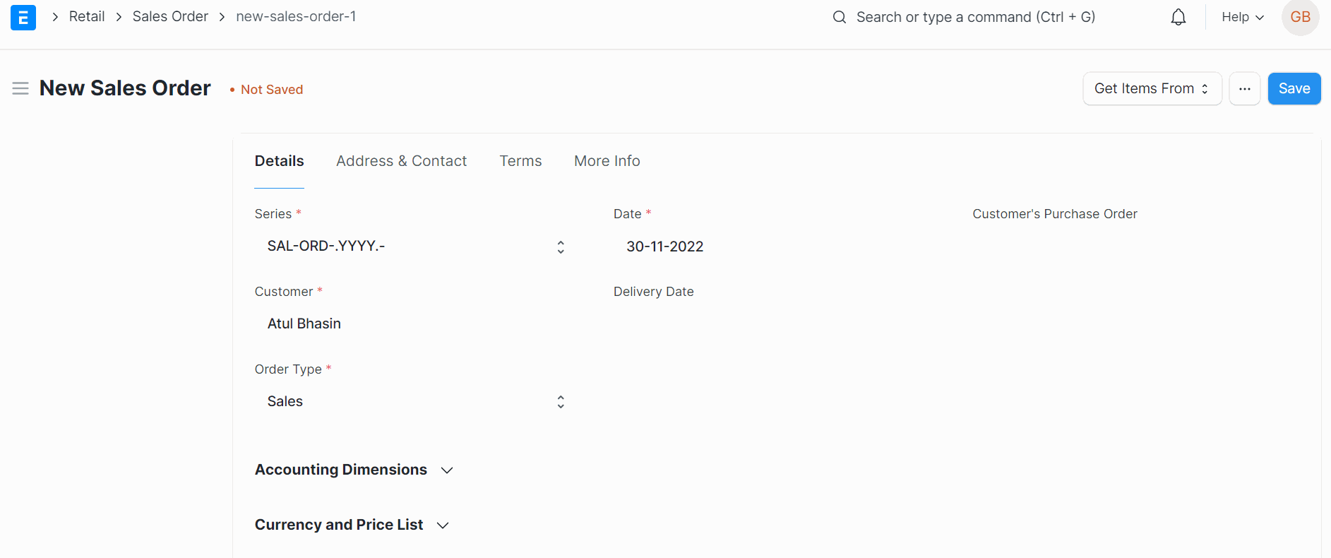 Manage Multiple UoM's For A Product With ERPNext Create nre sales order