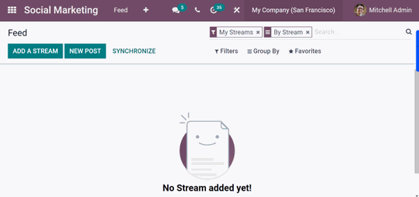 Social Media Marketing Module In Odoo social media dashboard