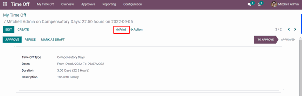 Print Time Off Module In Odoo Apply Leave Request