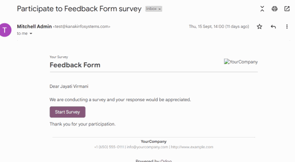 Overview: Partner Survey Odoo App