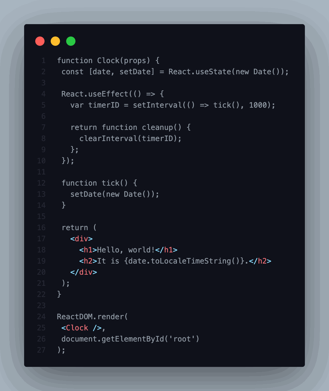 Lifecycle Hook Methods in a Functional Component