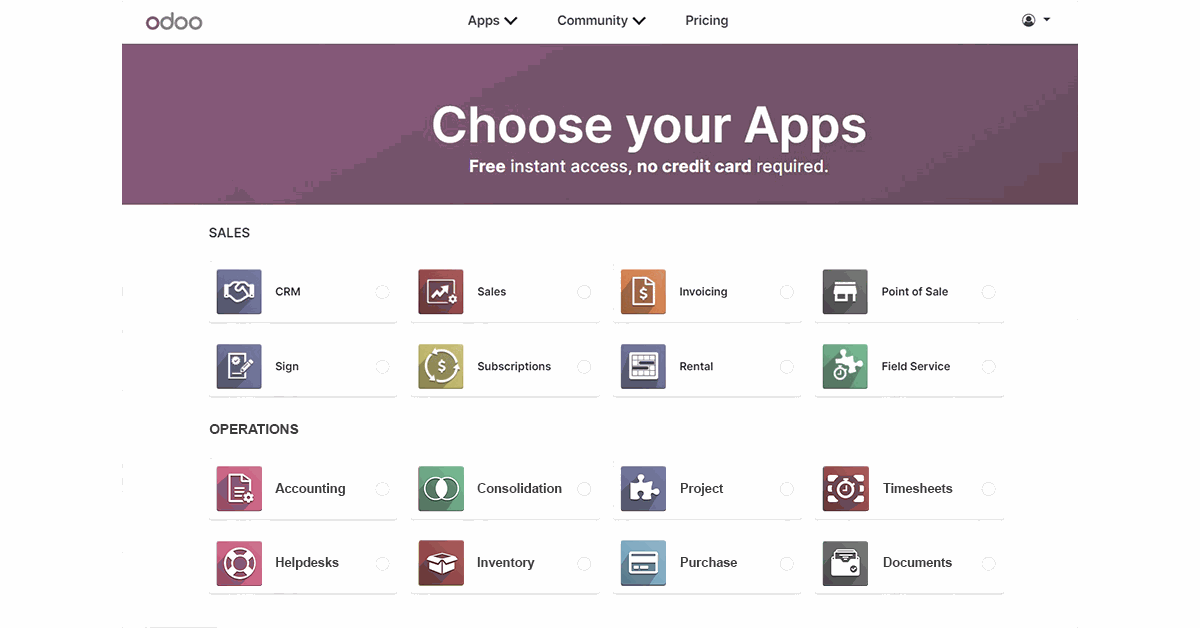 Choose your app