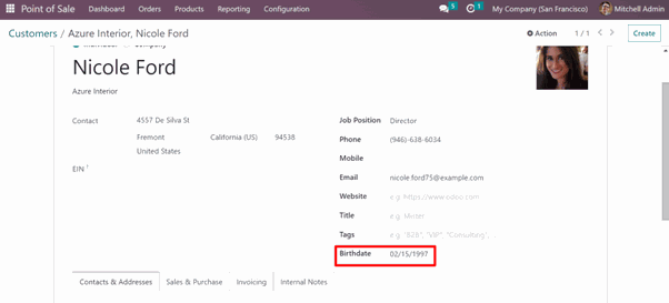 POS Birthday Rewards Odoo Module Set POS Session and Birthday Discounts in Odoo - Configuration