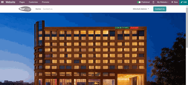 Style Four in the Website Slider Snippet Odoo module, featuring a full image display Style Four in the Website Slider Snippet Odoo module, featuring a full image display
