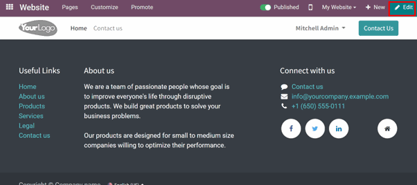 Website Dashboard view in odoo Website Dashboard view in odoo