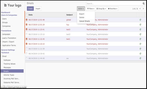 How To Create An Action Button On A List View The functionality of This Custom Module