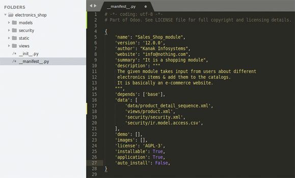 How To Create or Develop a Custom Module in Odoo Structure of a Module