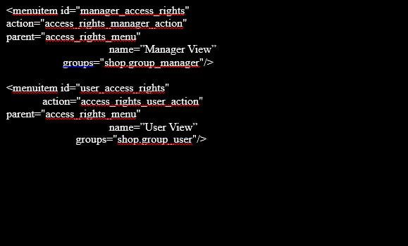 How To Create Access Rights In Custom Module Creating Access Rights For Menu Item