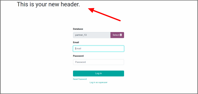 Create your own Custom Header in Odoo