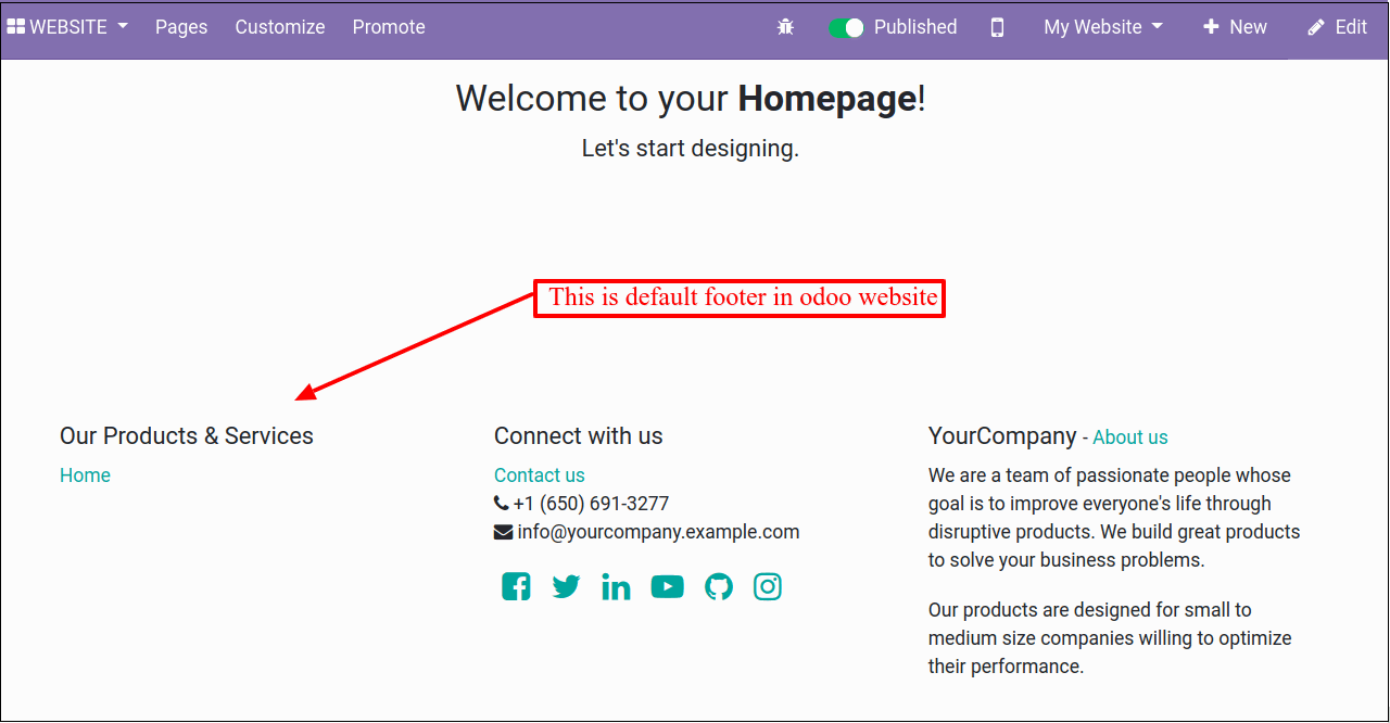 How To Replace Header and Footer In Odoo Website Replace the Footer in Odoo