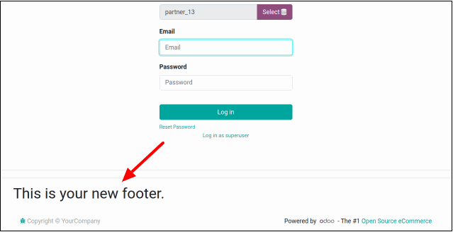 Footer is Replaced in odoo