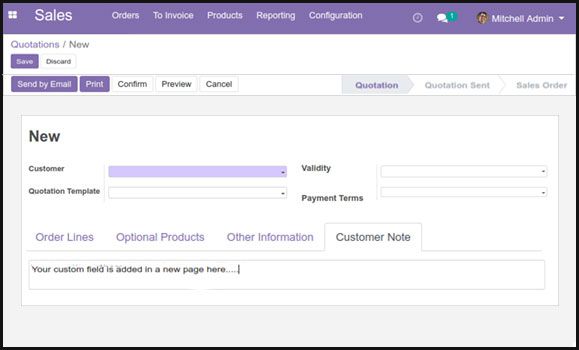 Edit the form view of our custom module