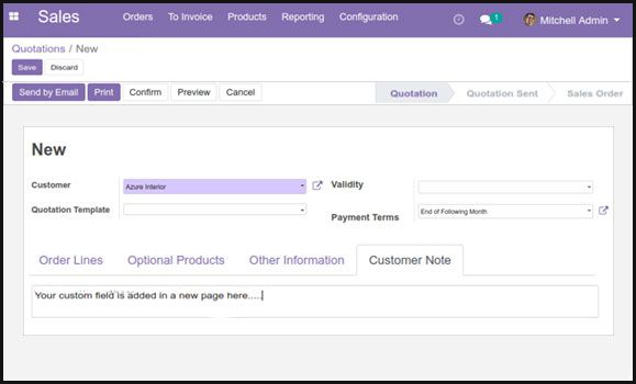 Edit the form view of our custom module