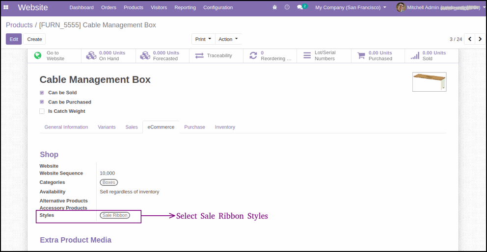 How To Display Discounts and Ribbons on Odoo Website Ribbon and Image Full Size on Website