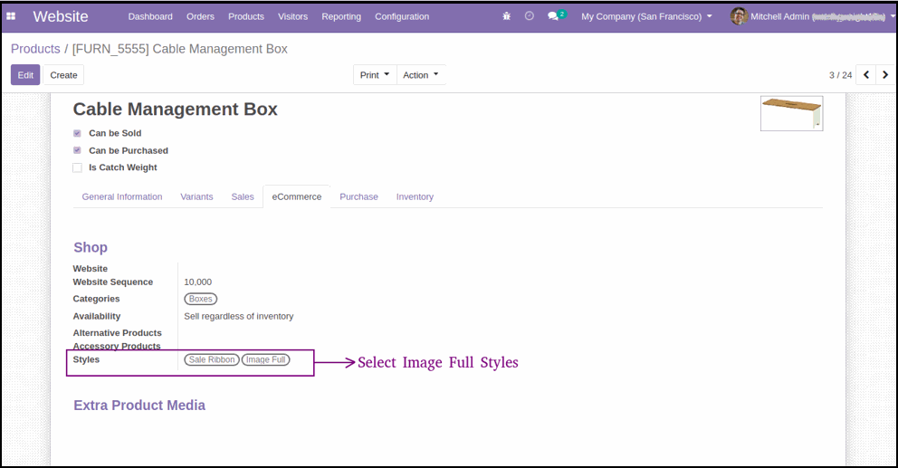 How To Display Discounts and Ribbons on Odoo Website Ribbon and Image Full Size on Website