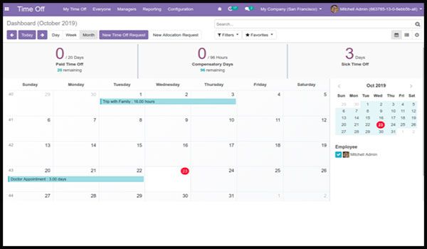 New Expected Features in Odoo 13 Leaves renamed to Time-Off