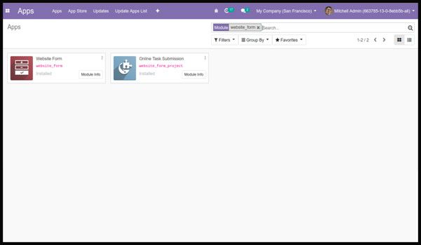 Website Form Builder in Odoo