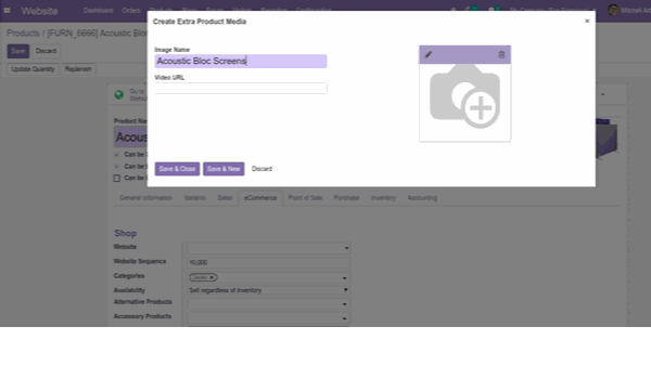 Extra Media to the Product in Odoo