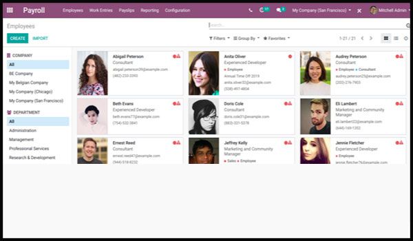 HR Payroll is now exclusive to Enterprise in Odoo 13