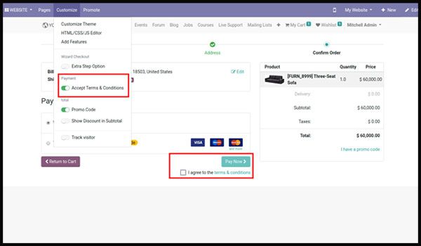 New Expected Features in Odoo 13 Enable terms & conditions in Odoo eCommerce payment option