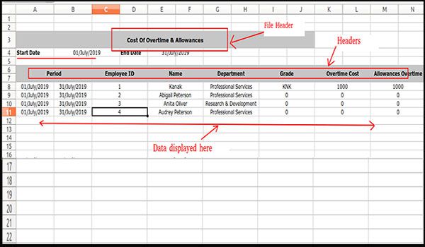 Create an Excel/ XLS Report