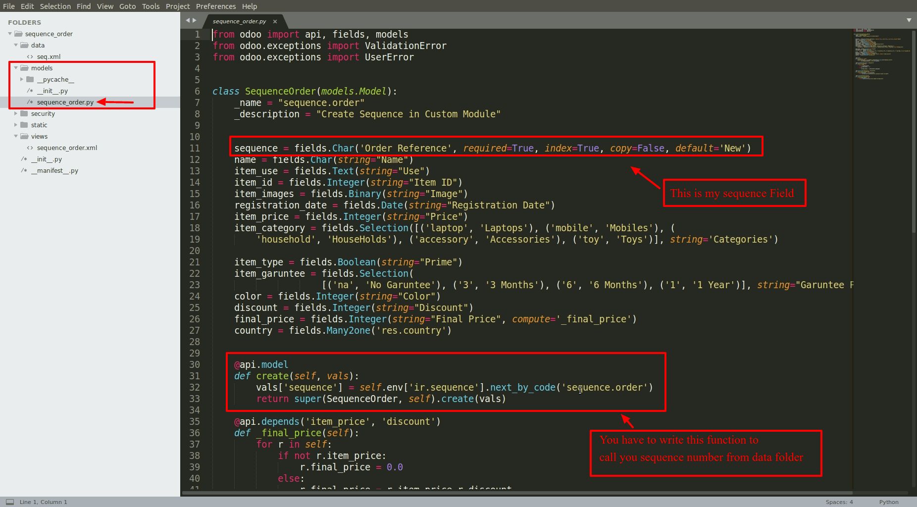 Add Sequence Number in Odoo : Step by Step Process