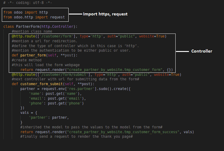 Create a simple Odoo form with these basic Controller steps