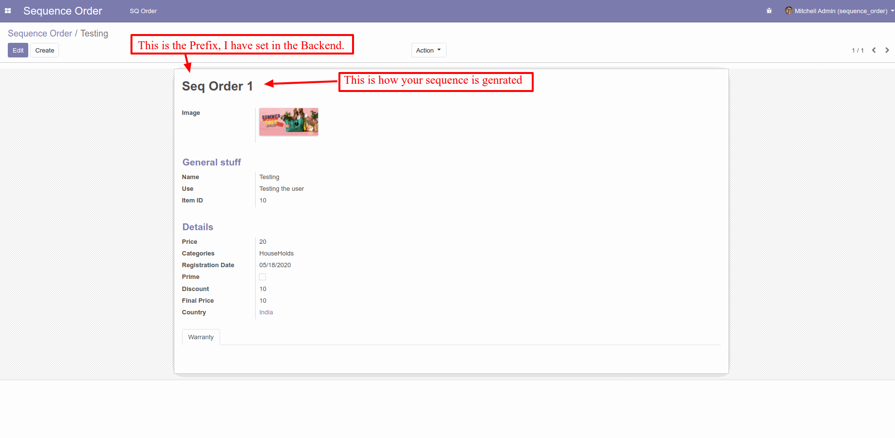 How To Create a Sequence Number In Odoo Add Sequence Number in Odoo : Step by Step Process