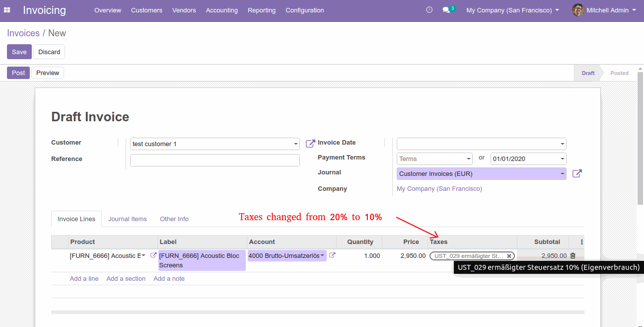 Fiscal Positions in Odoo 13 Apply Fiscal Positions in Odoo Accounting