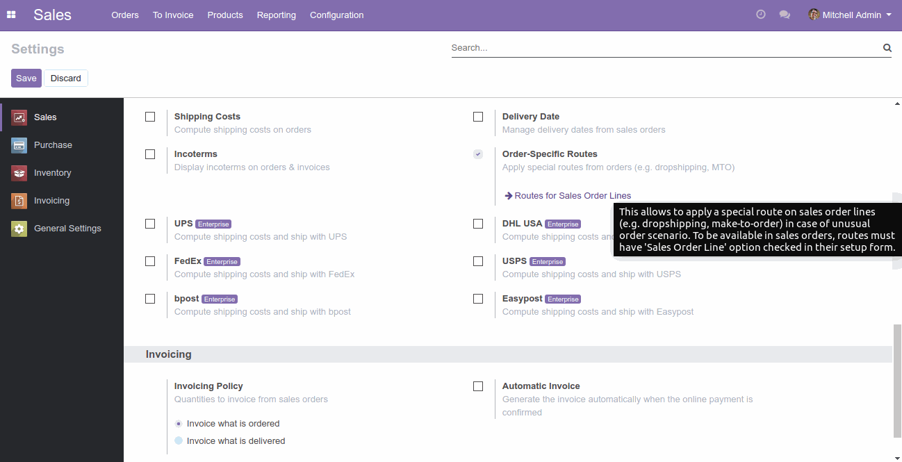 Set up Dropshipping on Odoo