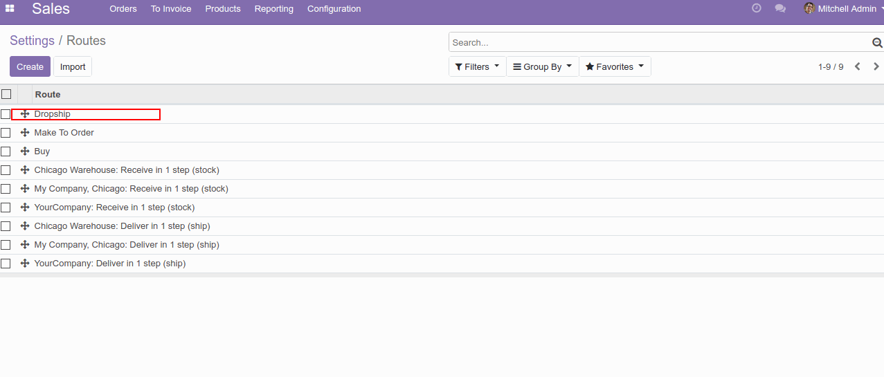 Set up Dropshipping on Odoo