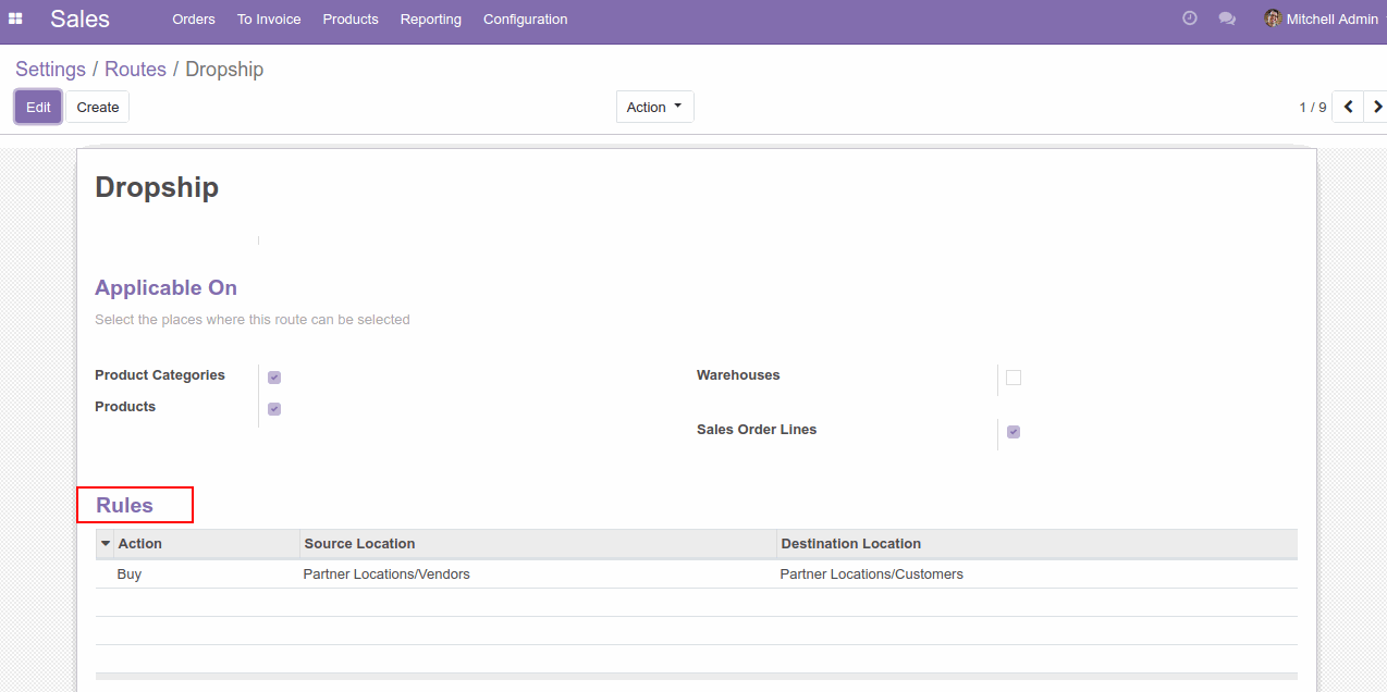 Set up Dropshipping on Odoo