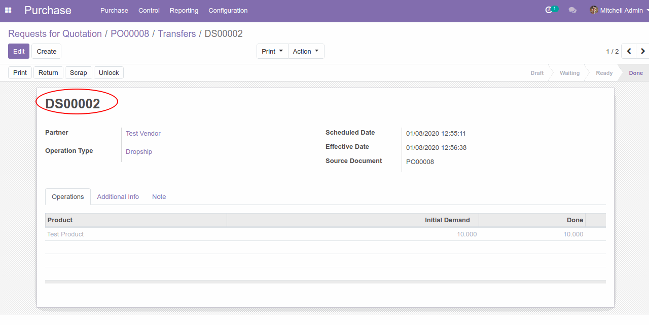 Set up Dropshipping on Odoo