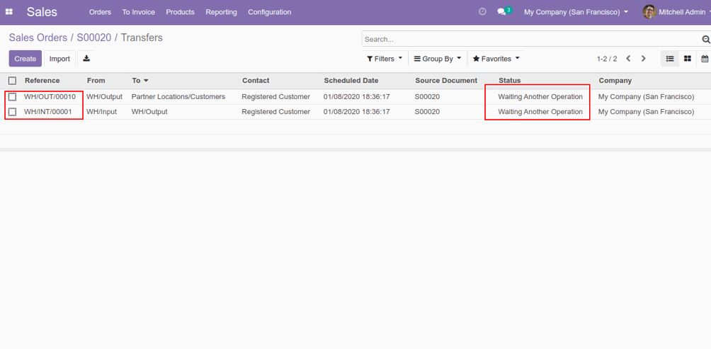 Cross Docking Configuration