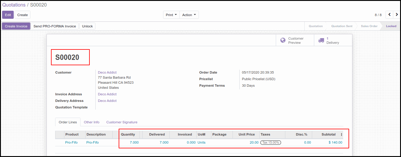 Costing Methods and Inventory Valuation in Odoo13 Second Costing Method Option in Odoo: FIFO